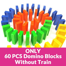 Load image into Gallery viewer, Automatic Domino Brick Laying Toy Train Car with sound light Elevator Springboard Bridge Catapult dominoes Set gift for Children