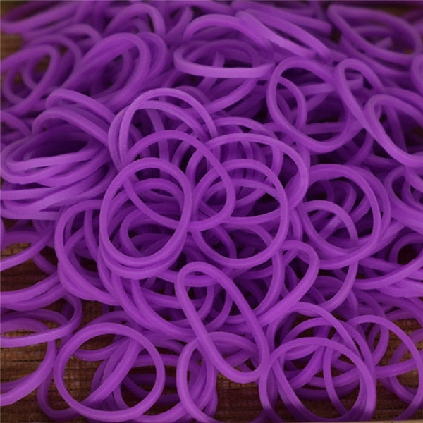 Diy toys rubber bands bracelet for kids or hair rubber loom bands refi –  Flame Woman